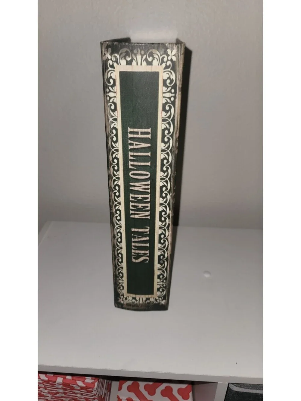 HALLOWEEN TALES FULL MOON HAUNTED CREEPY WOODEN BOOK BOX LARGE NEW